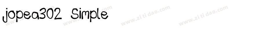 jopea302 Simple字体转换